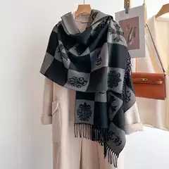 European and American Accessible Luxury Fashion Imitation Cashmere Scarf for Women 2025 Autumn and Winter New High-End Shawl Thickeneded Warm Scarf