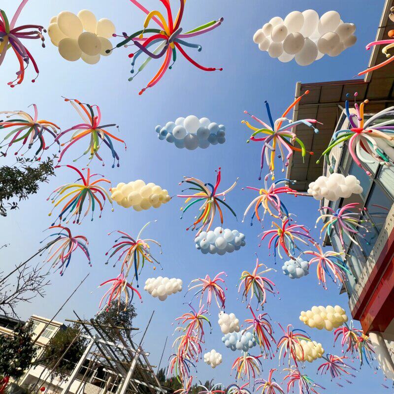 ชุดบอลลูนสไตล์พลุคนดังทางอินเทอร์เน็ต ตกแต่งโรงเรียน เปิดร้า...