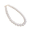 Round 650 Pearl White Shijia Pearl Necklace Titanium Steel Yuanbao Buckle Accessories Women's Light Luxury Niche Collarbone Chain