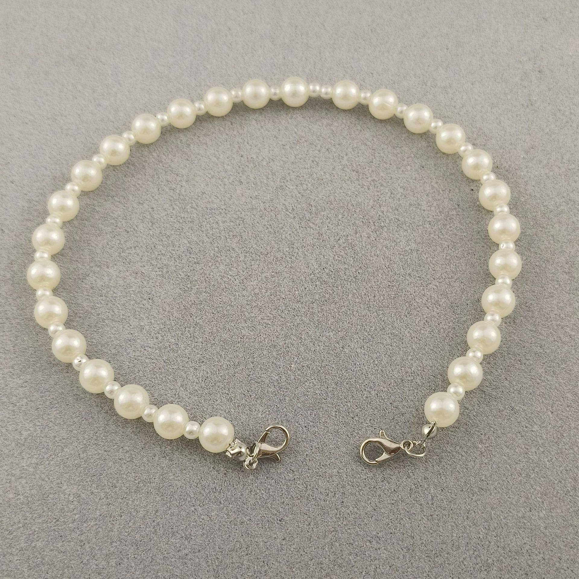 15-60cm Double-ended Buckle Pearl Bag Chain Mobile Phone Chain Bracelet Cross-border Export Jewelry Wholesale