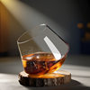 Cross-Border Japanese-Style Glass Wine Cup Volcano Coffee Tasting Cup Ready-Made Brandy Wine Blade Cup Custom Whiskey Cup