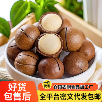 Macadamia Nut Cream Flavored Large Capsules Bagged Hand-Peeled Thin-Skinned Walnut Nut Snacks Macadamia Nuts