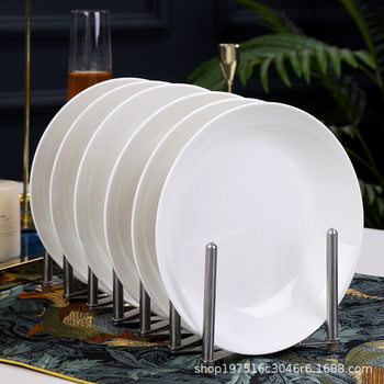 Jingdezhen Bone China Dish Fish Head Dish Household Dish Dish Pure White Bone China Dish 12 Inch Fish Head Dish Rice Dish Gift