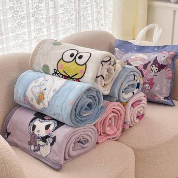 Cross-border Sanrio Milk Velvet Cartoon Gift Blanket Class A Children's Air Conditioning Kindergarten Office Car Nap Blanket