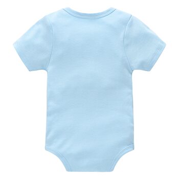 Factory Baby Clothes 3 Piece Set Thin Pure Cotton Newborn Bag Fart Clothes Summer Short Sleeve Belly Protecting Baby's Body Clothes