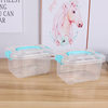 Plastic storage box transparent clothes storage box portable toy storage box clothes storage box dormitory household
