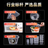 Disposable Lunch Box Thickeneded Packaging Box Rectangular Round Bowl Plastic Lunch Box Takeaway Fast Food Preservation with Lid