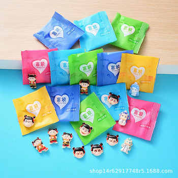 Cartoon Nezha Blind Bag 2 Magic Boy Nezha DIY Accessories Handmade Hairpin Headdress Water Cup Sticker Creative Blind Bag Blind Box