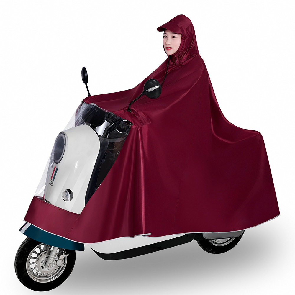 Raincoat Electric Poncho Extra-large Thickened Motorcycle Double Single Men and Women Riding Anti-rainstorm Full Body Covering Feet