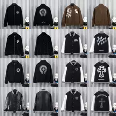 High-End Version Cross-Border Gujia. Paris. Dijia. Jijia Letter Logo Towel Embroidered Baseball Jacket