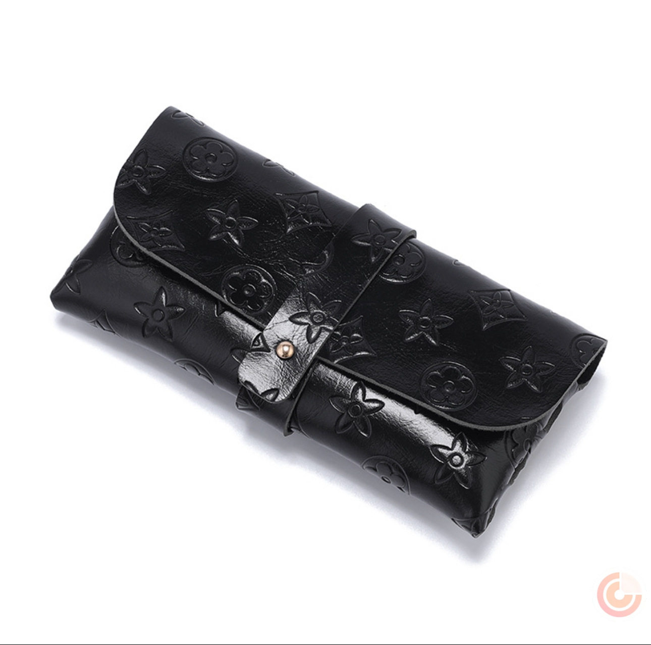 黒のプリントスナップボックス