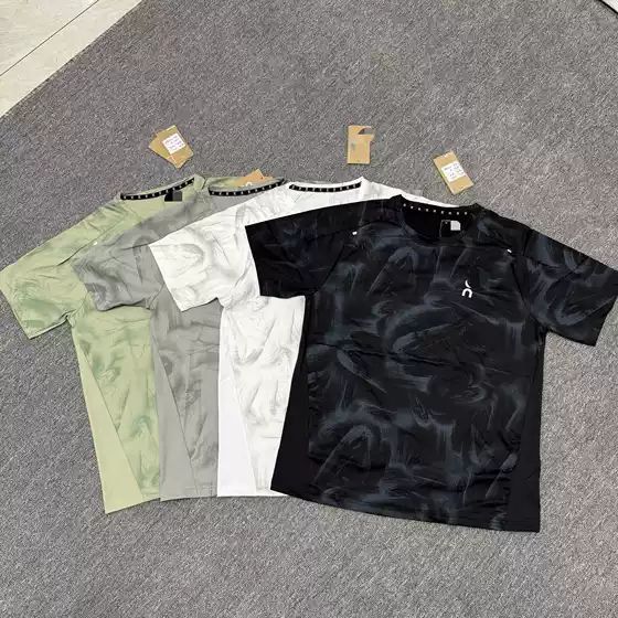 Brand In-Stock Sports Quick-Dry Round-Neck Short-Sleeve T-Shirt for Men, Summer Style, Ice Silk Cool-Feel Fitness Casual Top
