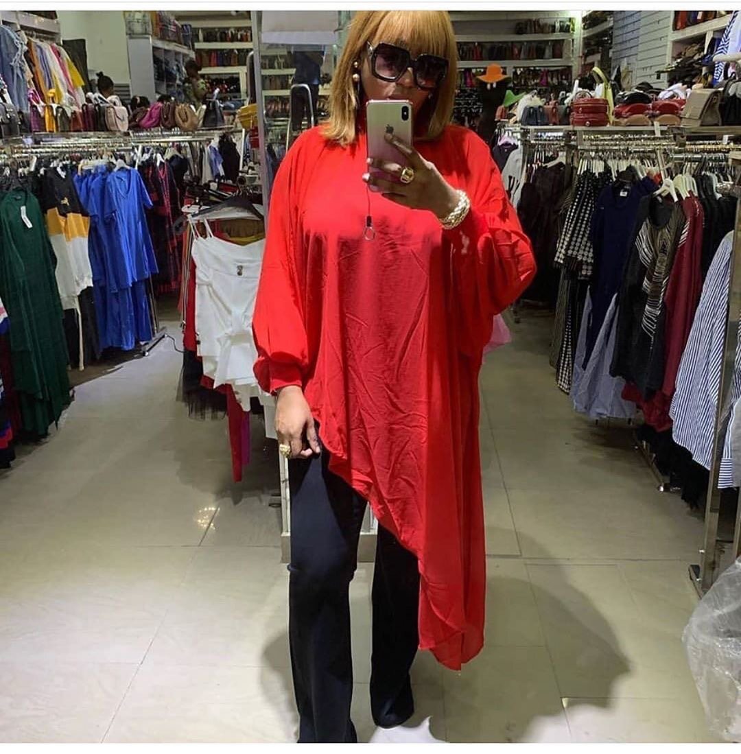 Plus Size Womens Dress Solid Color Irregular Hem Chiffon Fabric Fashionable for Moms Suitable for Casual Occasions