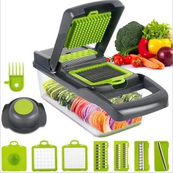Multifunctional vegetable cutter cross-border Amazon vegetable cutting artifact kitchen grater shredder and dicer