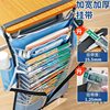 Hanging Book Bag Transparent Thickened Large Capacity Oxford Cloth Middle School Student Desk Book Hanging Bag Zipper Door Bookshelf Classroom Desk