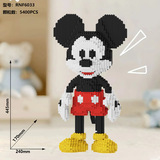 Бесплатная трансграничная маркировка TEMU explosive Mickey building block assembly toy Микки Маус 3D трехмерная модель головоломки