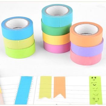 And paper hand account 1.5cm tape plain solid color monochrome whole roll 10m basic color masking seamless kindergarten