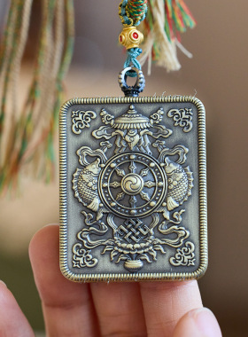 藏式扎基拉姆生肖本命佛手绘唐卡嘎乌盒挂饰吊坠女前世今生项链