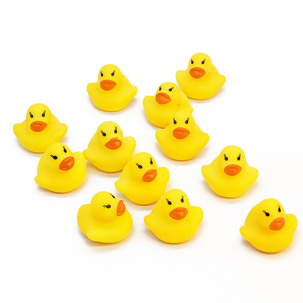 戏水鸭子小鸭子捏会响游泳搪胶小黄鸭捏捏叫洗澡玩具奶茶店小礼品