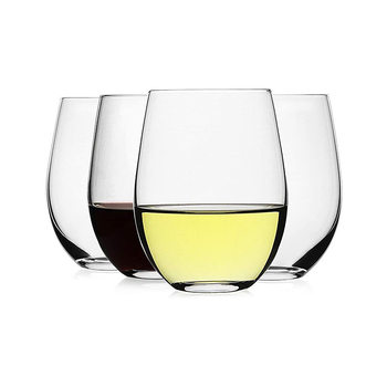 Wholesale 8oz 10oz 12oz 14oz 16ozpet Acrylic tritan Plastic Egg Shaped Footless Wine Glass