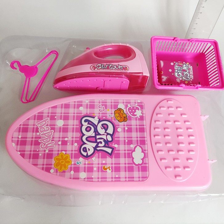 Children's Play House laundry toys laundry board electric iron small hanger laundry basket clothes clip