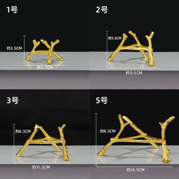 Manufacturer Wholesale Crystal Ball Holder Jade Raw Stone Alloy Base Display Stand Metal Crafts Ornaments Bracket Jewelry