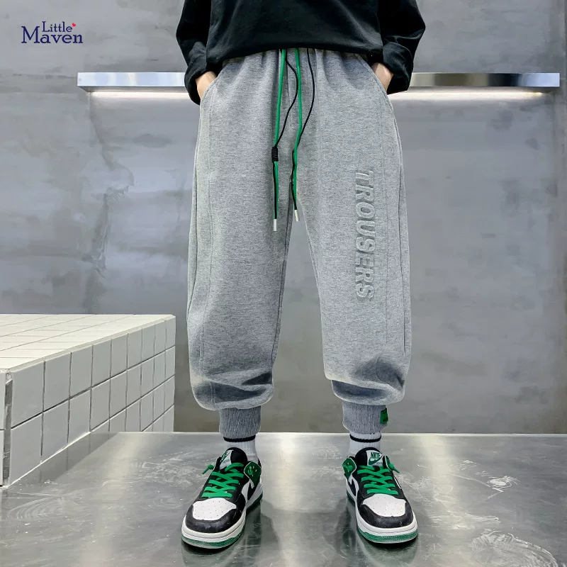 Thick Kids' Pants, Winter Fleece-lined Warm Boys' Trousers, Home Casual Pants