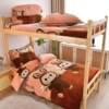 Wholesale Winter Thickened Milk Velvet Three-Piece Dormitory Bunk Bed Double-Sided Milk Velvet Quilt Cover for Student Dormitories