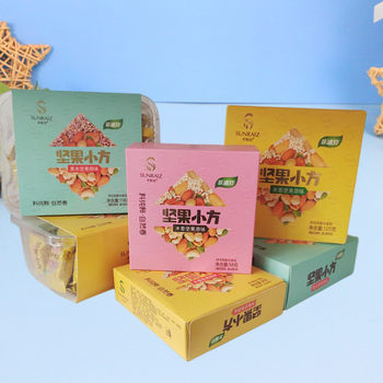 Fengyang Valley Nut Snack 158g Boxed Rice Crisps with Black Rice and Peanut, Popular Online Snack Wholesale Puffed Food