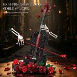 Трансграничный MOC готический стиль роза крест строительный блок украшение механическое животное сборочная модель детские игрушки