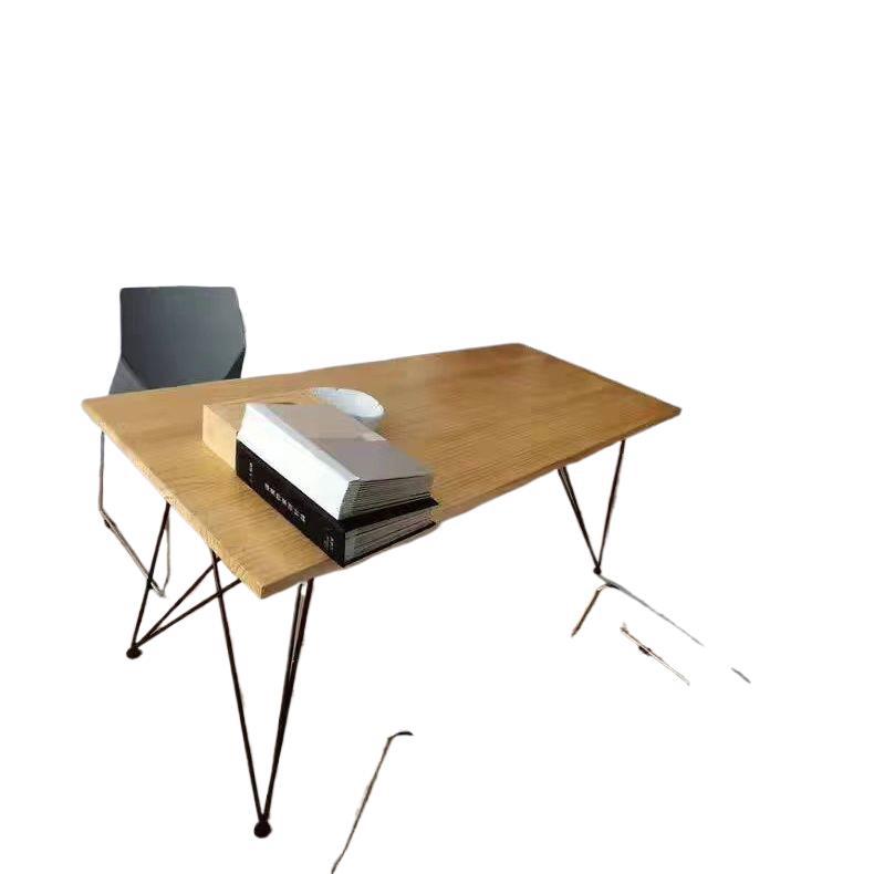 电脑桌北欧实木工作台简约办公桌桌子书桌实木电脑桌工作台直播桌