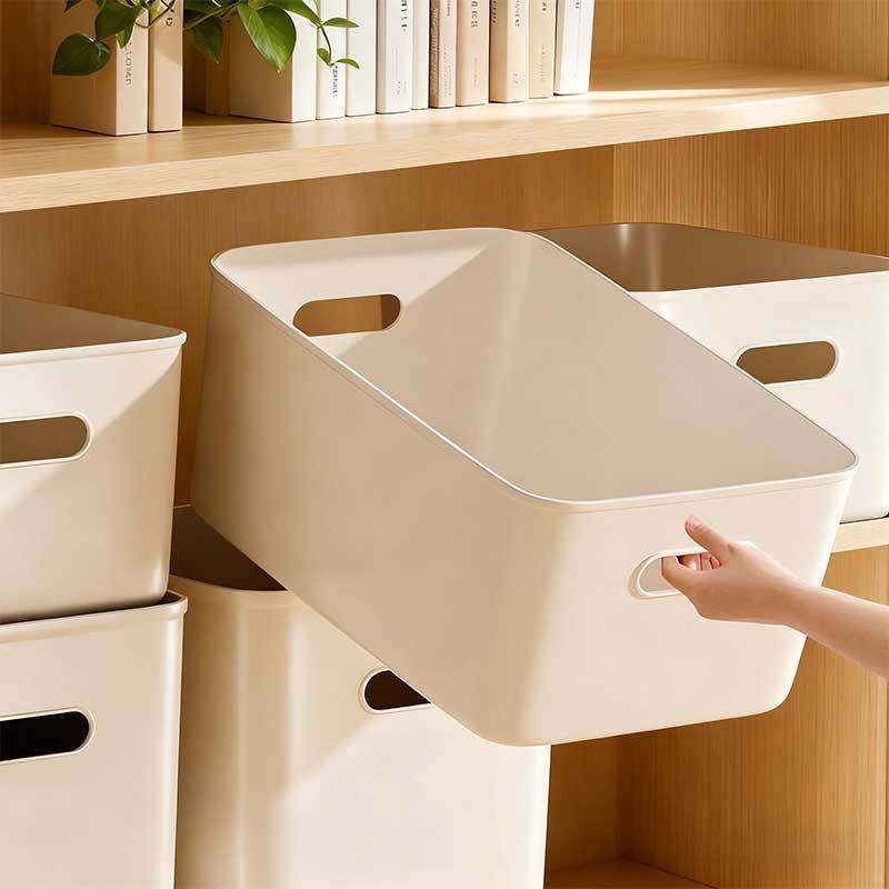 Desktop Storage Box Rectangular Office Desk Key Cosmetics Storage Basket Kitchen Storage Box