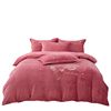 Solid Color Embroidered Milk Velvet Four-Piece Winter Double-Sided Velvet Thickeneded Coral Velvet Embroidered Bed Quilt Cover Bed Sheetss