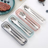 Cross-Border Stainless Steel Tableware Set, Three-Piece Knife, Fork and Spoon Set, Hotel Western Steak Knife and Fork Portable Set Gift