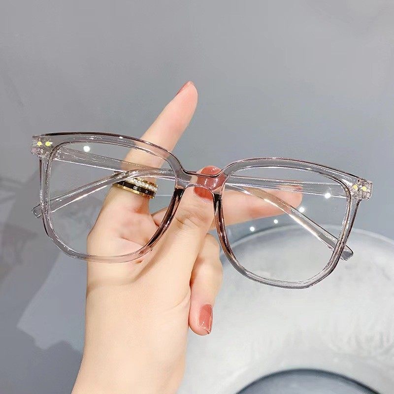Plain anti-blue light plain glasses Internet celebrity same style glasses large frame slimming glasses frame men and women same style myopia glasses frame