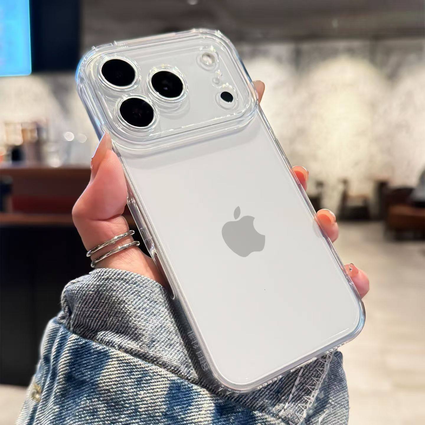 Прозрачное утолщение подходит для чехла для мобильного телефона iphone17promax Apple 16e/17pro soft case 17air simple 17 Изображение 1