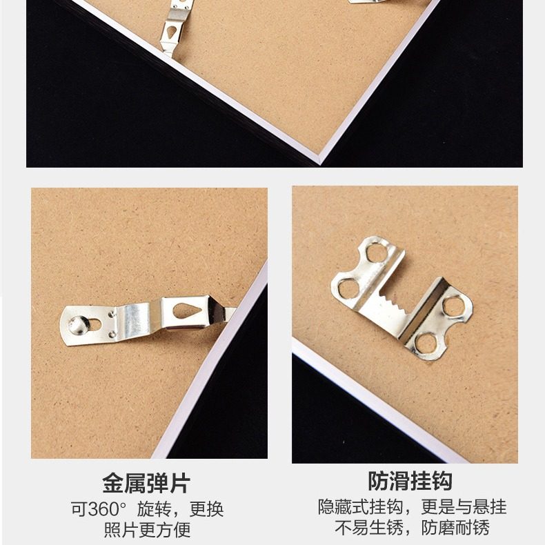 Cross-border Direct Supply Aluminum Alloy Square Simple Thin Narrow Edge Aluminum Alloy Picture Frame Photo Frame Creative Mounted poster frame Wall Hanging