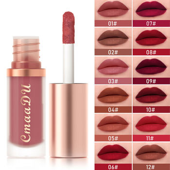Pay Attention to View! Link Disclaimer-Foreign Trade Exclusive: Cmaadu 12-Color Lipstick Matte Velvet Lip Gloss
