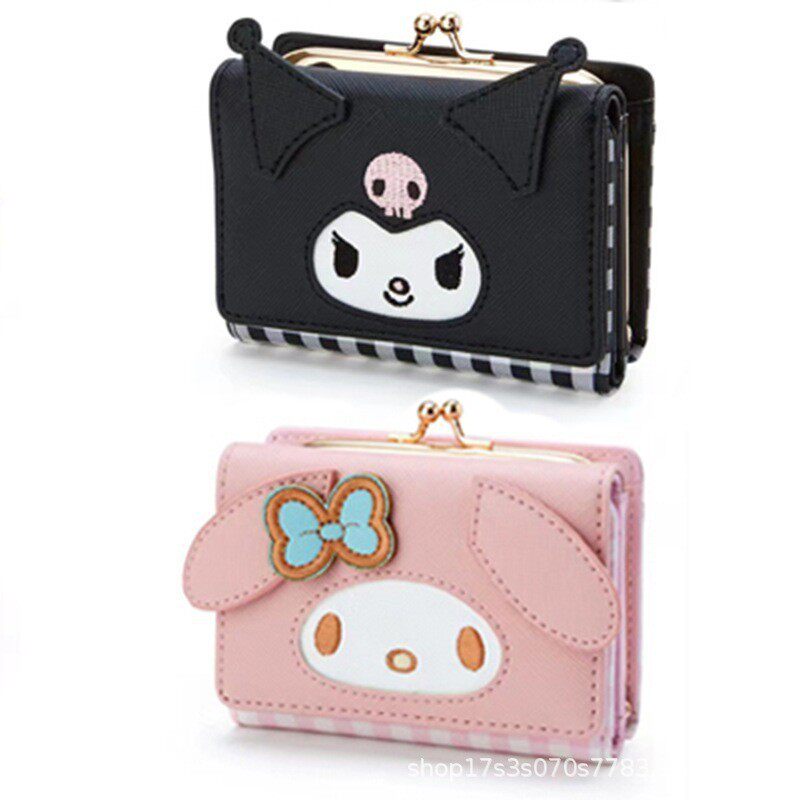 Explosive Yugui Dog Kulomi Wallet PU Leather Zipper Buckle Merlot MLD Card Holder Wallet Cute Cartoon Wallet
