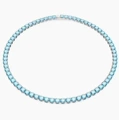 Interface platinum blue diamond necklace