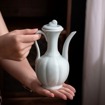 Song Dynasty Tea Competition Training Practice Teapot Imitation Song Dynasty Pot Ceramic Tea Point Tool Hand Pot Soup Bottle Tea Wine Pot