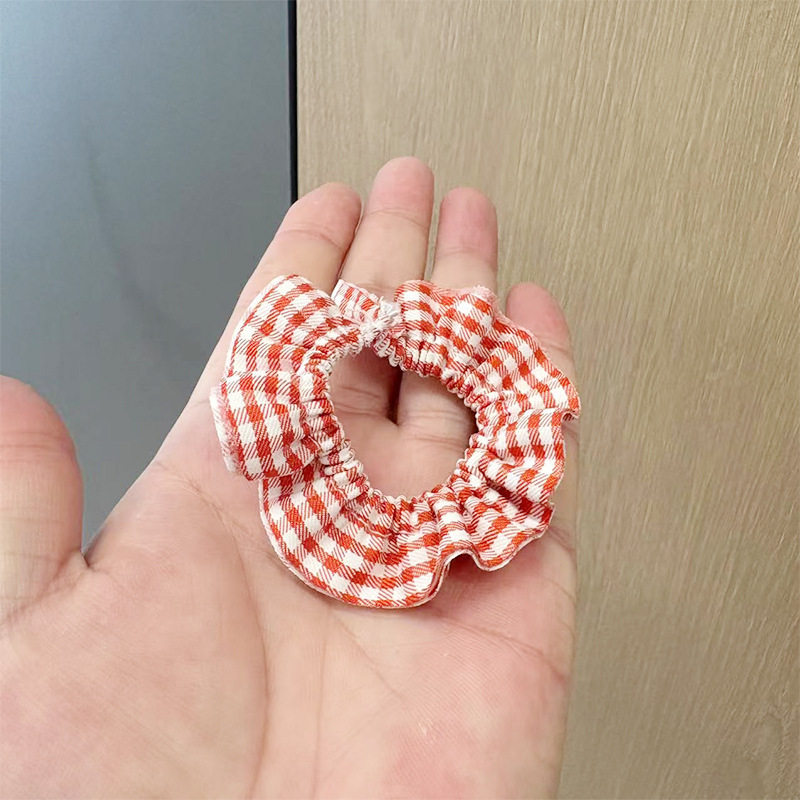 可爱迷你帆布包毛绒玩偶格子包西高地公仔扭棒小狗配饰格子裙娃衣