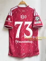 2627 liverpool home custom number 73 star + champions league armband