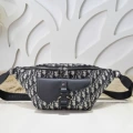 D blue fabric waist bag