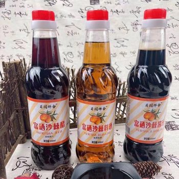 Selenium-Rich Sea Buckthorn Cooking Wine Sea Buckthorn Soy Sauce 500ml Sea Buckthorn Vinegar Soy Sauce Vinegar Extremely Fresh Community Event Gifts Wholesale