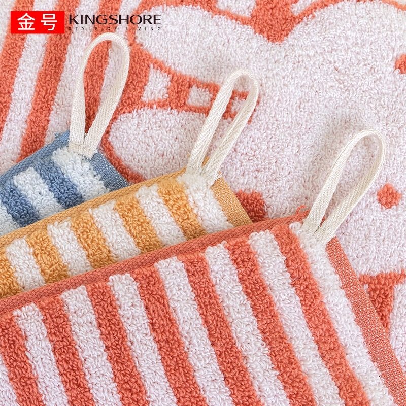 Gold Square Cotton genuine goods Adult Children's Household Hand Wash Face Cartoon Soft Absorbent MF6112 Towel