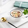 Ceramic Binaural Cup Set Western Soup Bowl Baking Dessert Bowl Hotel Restaurant Soup Bowl Bird's Nest Steamed Egg Bowl Breakfast Bowl