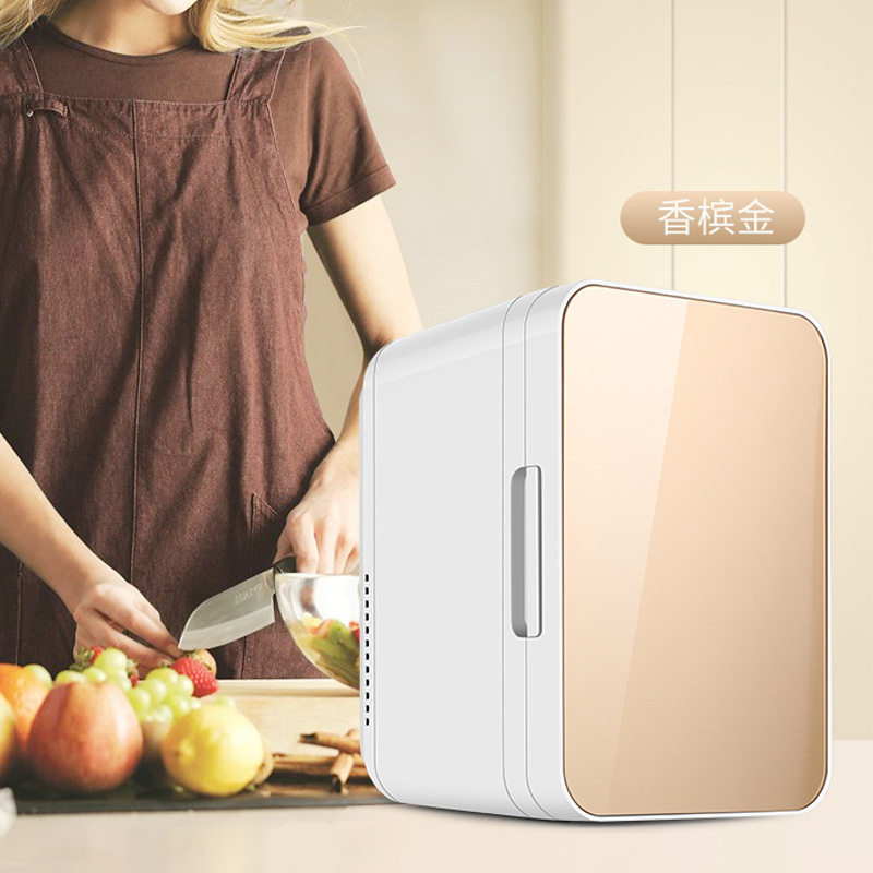 8L car refrigerator dormitory household refrigerator fresh-keeping cosmetics breast milk Chinese medicine mini cold and warm mini refrigerator freezer