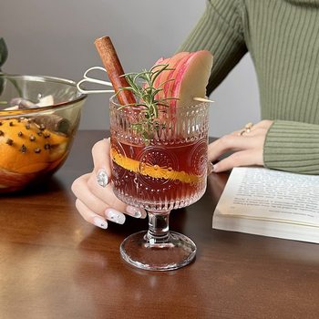 Tipsy Hot High-Looking Sunflower Wine Glass Cocktail Glass Wine Boiled Christmas Drinking Goblet Red Wine Glass