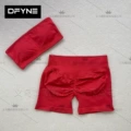 Chili red--shorts suit